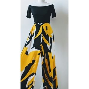 Abstract Art Wide Leg Pant